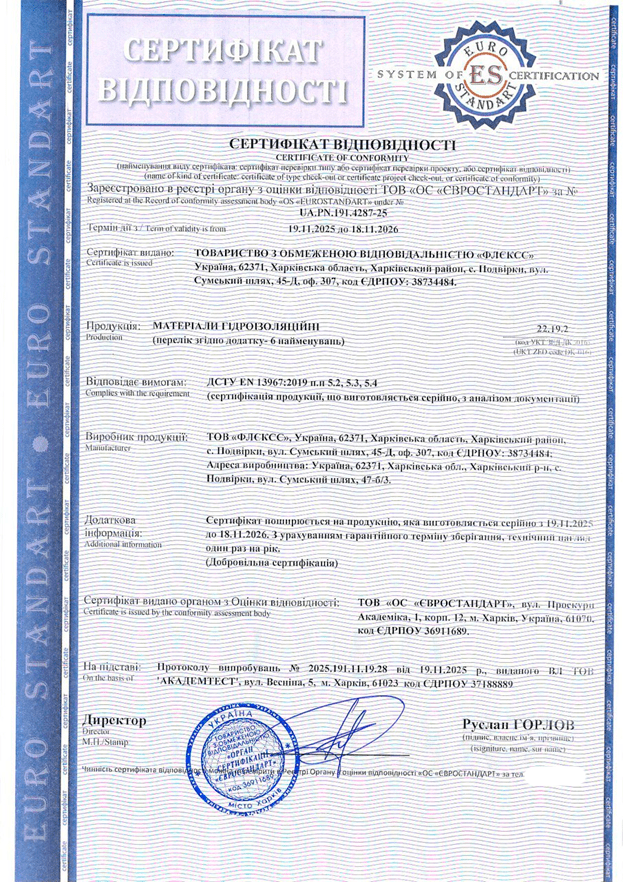 Сертифікація гідроізоляційних матеріалів: відповідність стандартам та швидкий результат