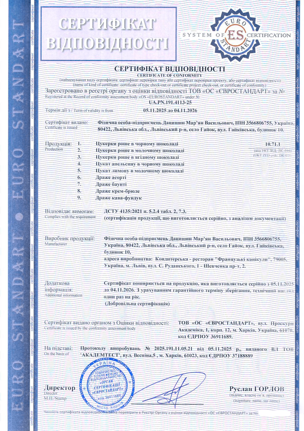 Сертифікація цукерок: як ми підтвердили якість 9 видів солодощів